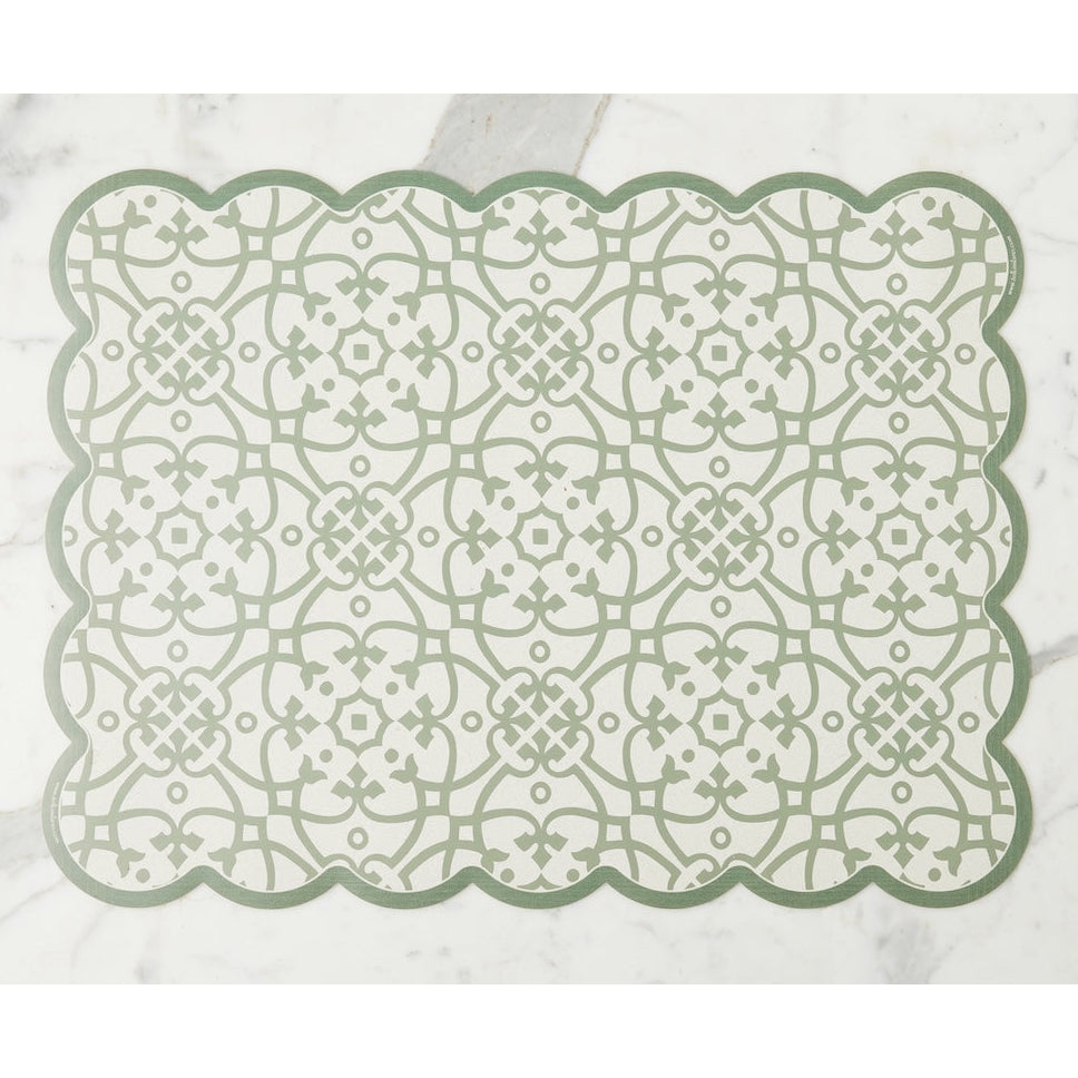 Etu Home Scalloped Floor Mat