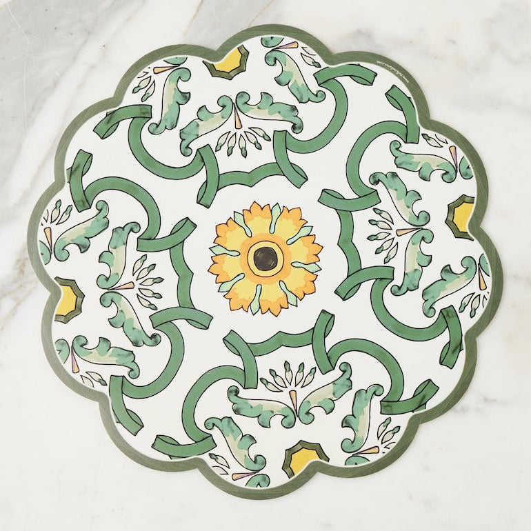 Etu Home Scalloped Placemat Set of 4