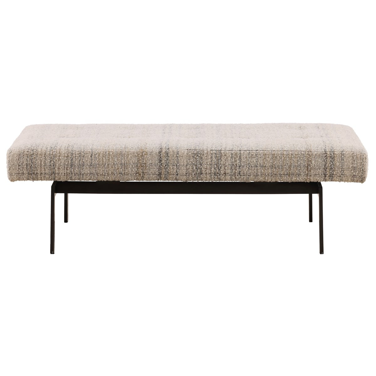 Vanguard Furniture Drysdale Bench Karmin Mineral Fabric Pre-Made Sample