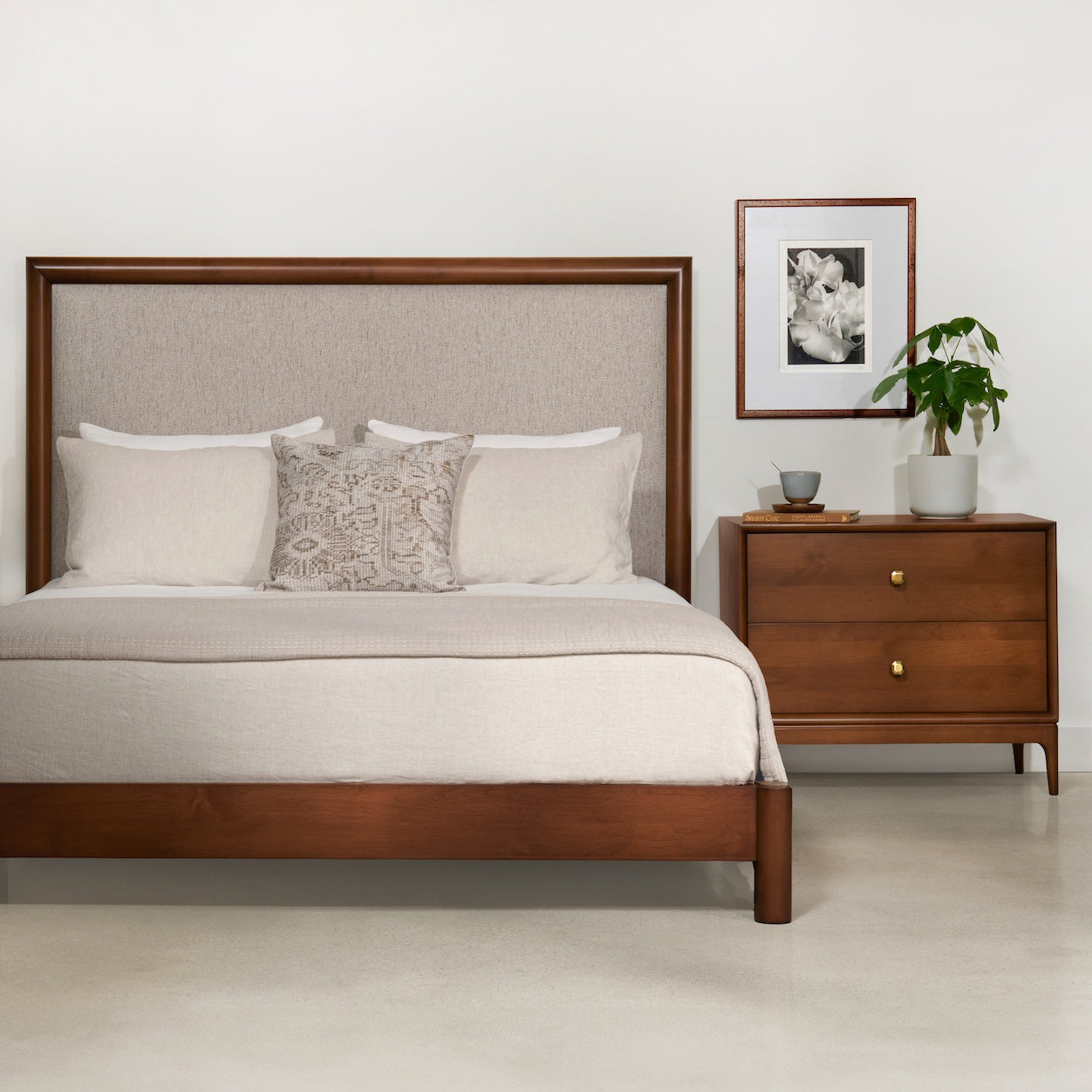 Redford House Zoe Tall Upholstered Platform Bed