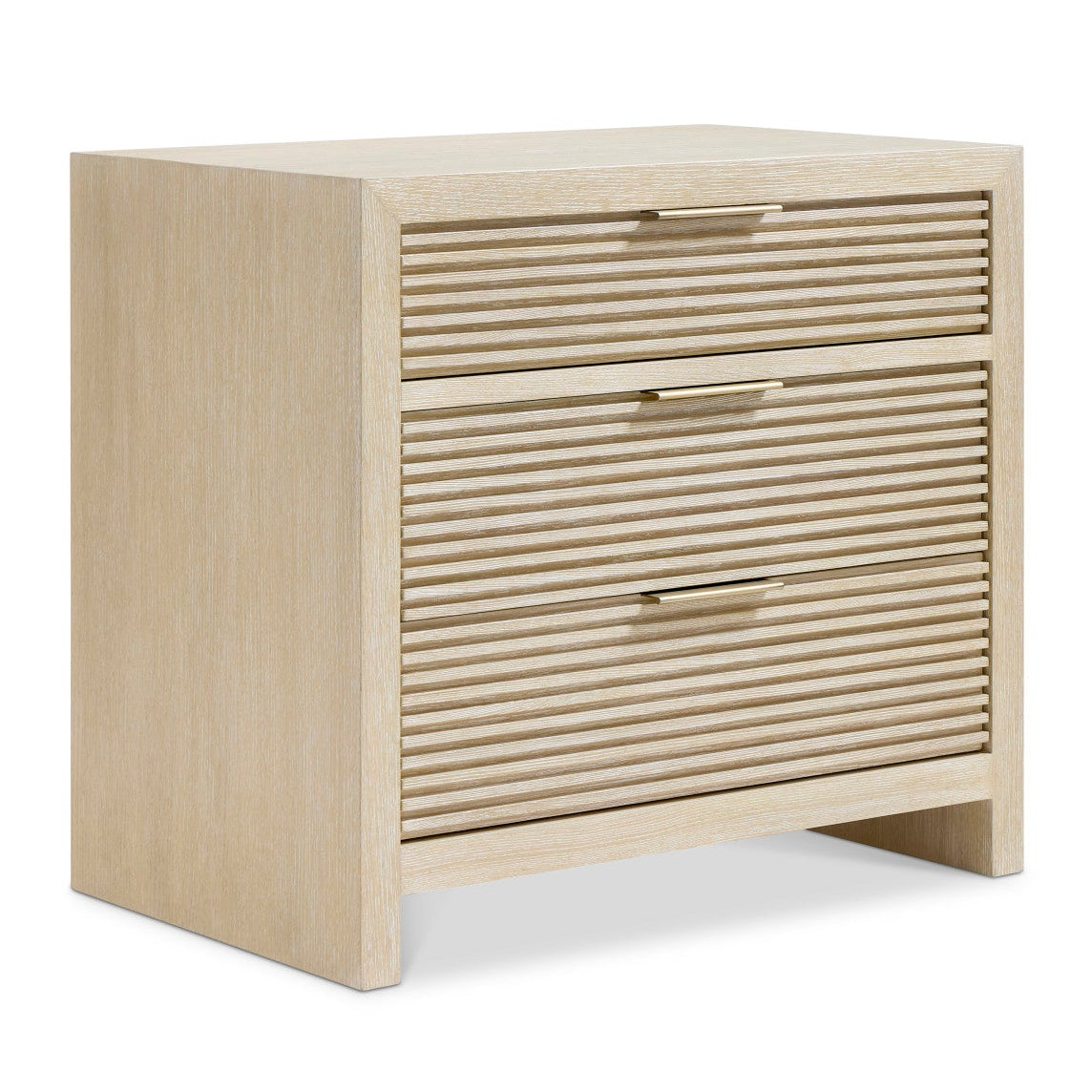 Bernhardt Asana 32" Nightstand in Tan, front view