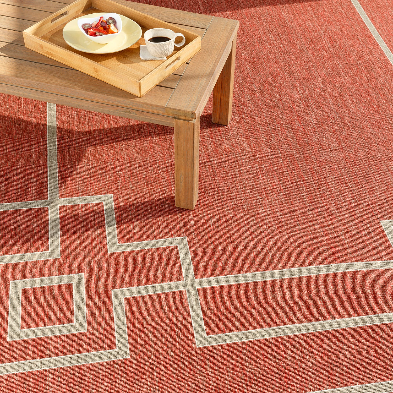 Livabliss Alfresco Frame Indoor/Outdoor Rug