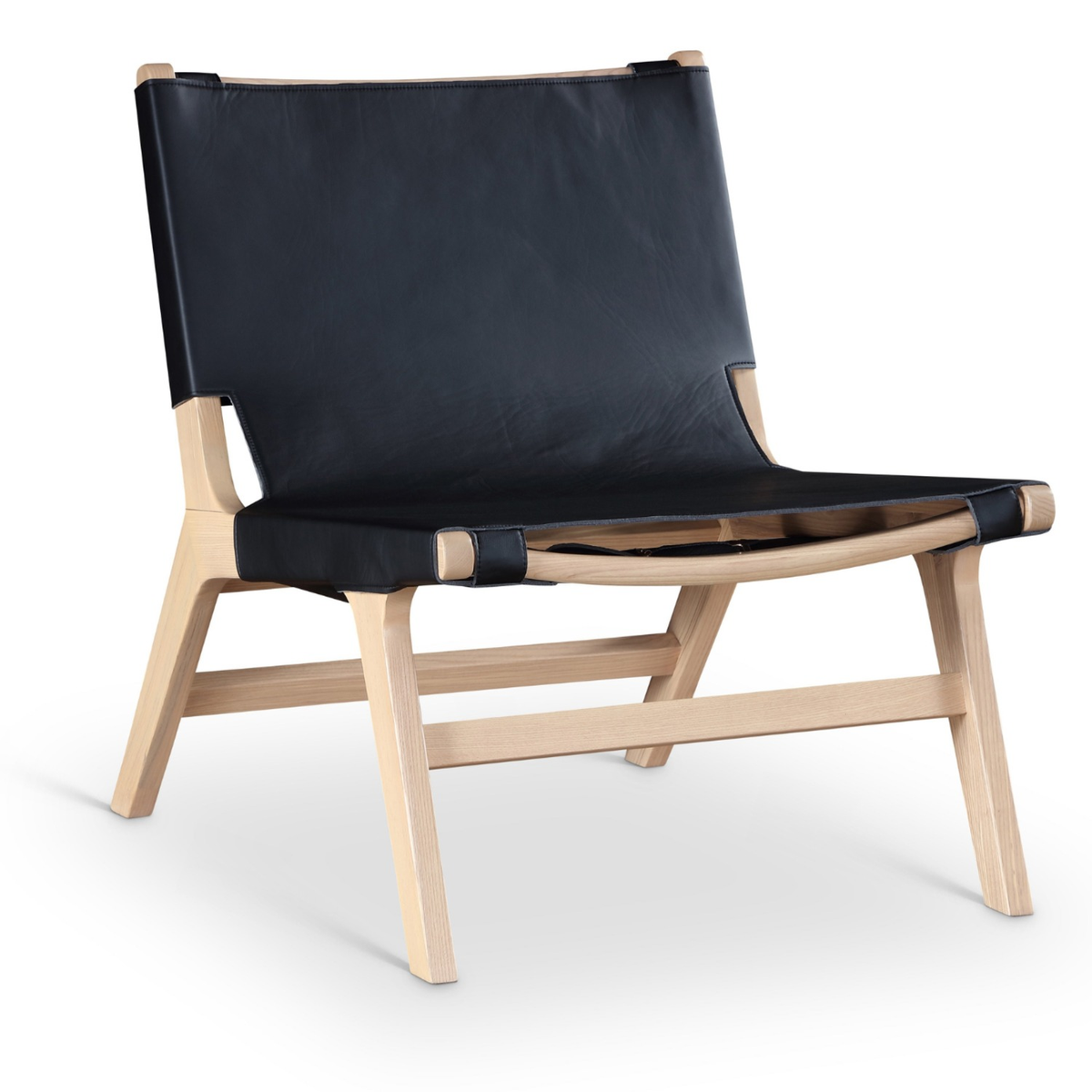 Rawlins Black Vegan Leather Upholstered Accent Chair