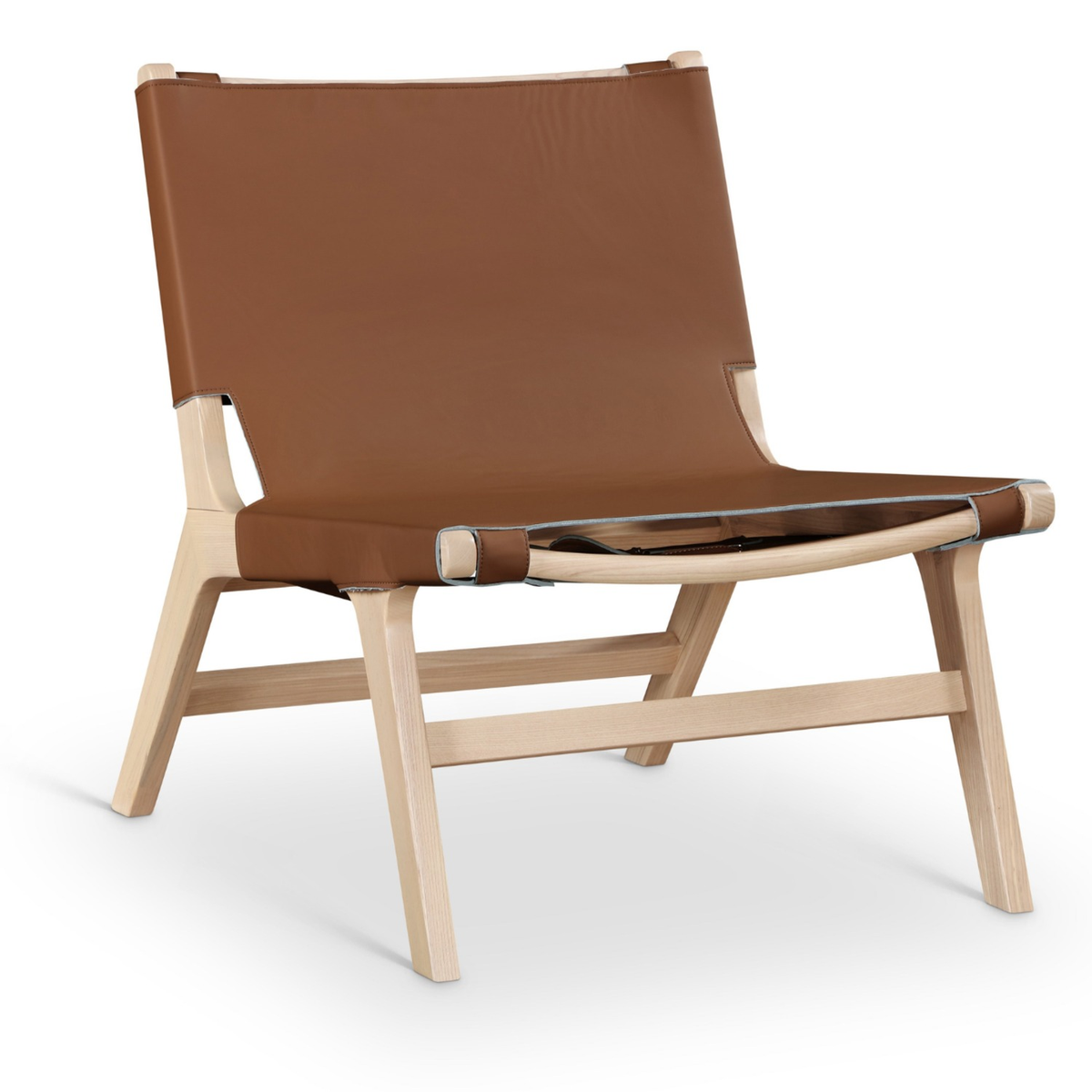 Rawlins Cognac Vegan Leather Upholstered Accent Chair
