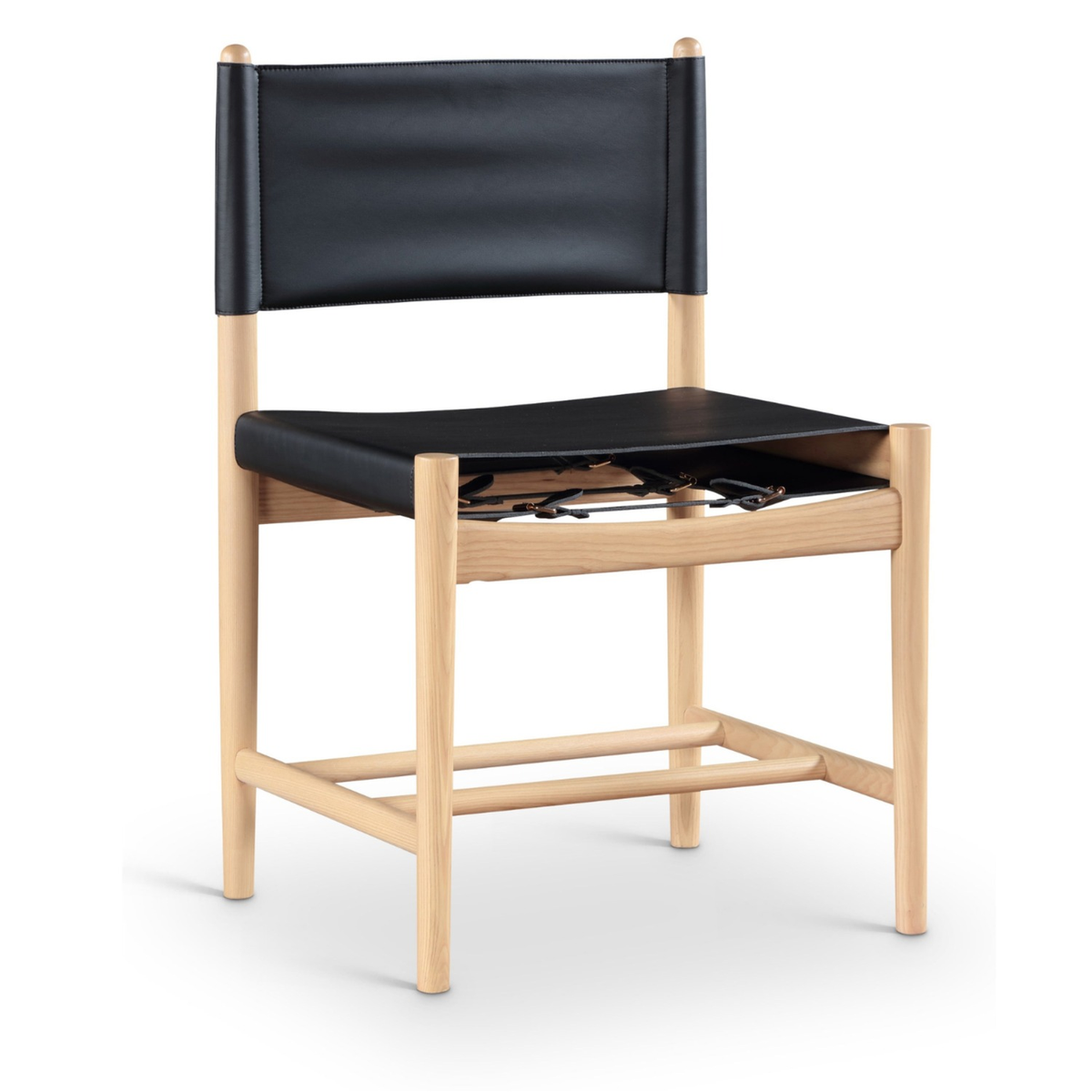 Rawlins Black Vegan Leather Upholstered Dining Chair, Set of 2, primary product view