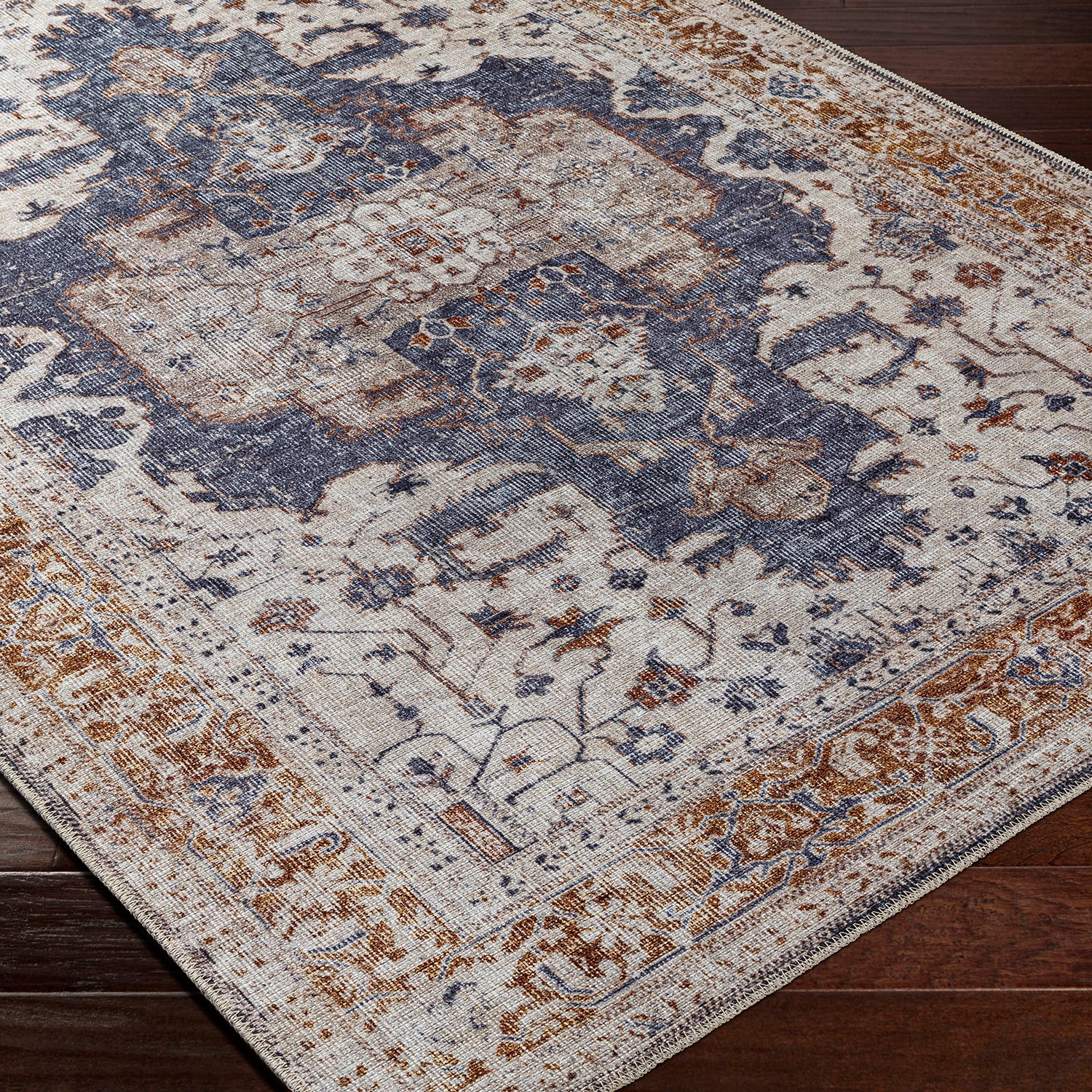 Livabliss Amelie Purple Washable Rug