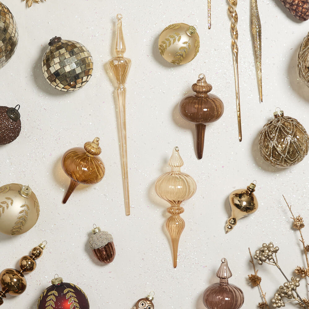 Angled Icicle Ornament Set of 6