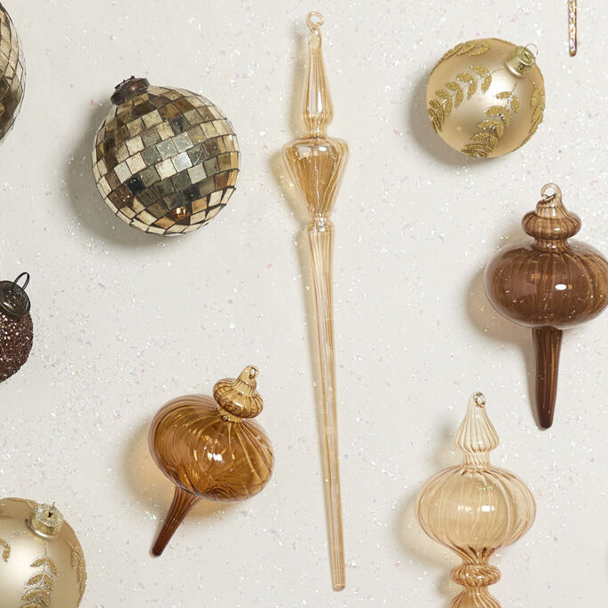 Angled Icicle Ornament Set of 6