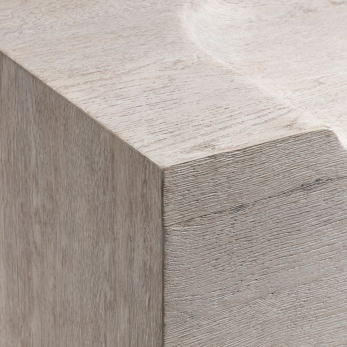 Bernhardt Interiors Amirus Bench in Beige/Tan, close-up detail