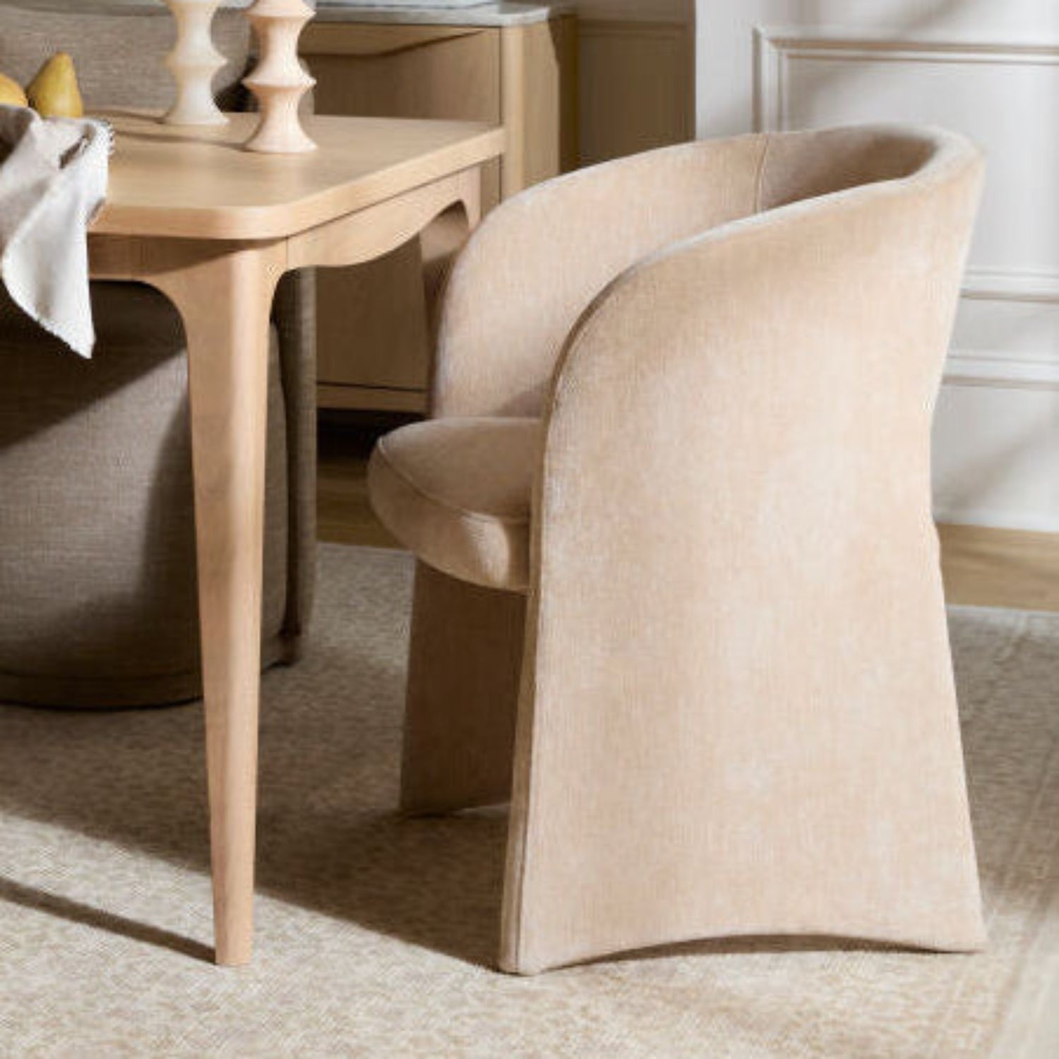Rezza Beige Dining Chair