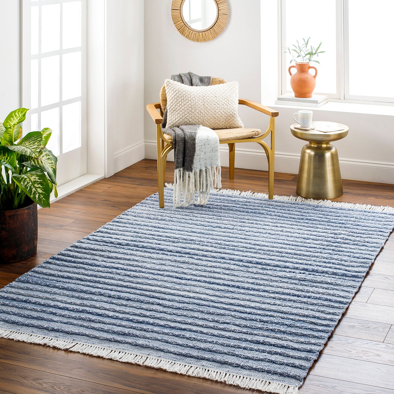 Surya Azalea Fringed Hand Woven Rug