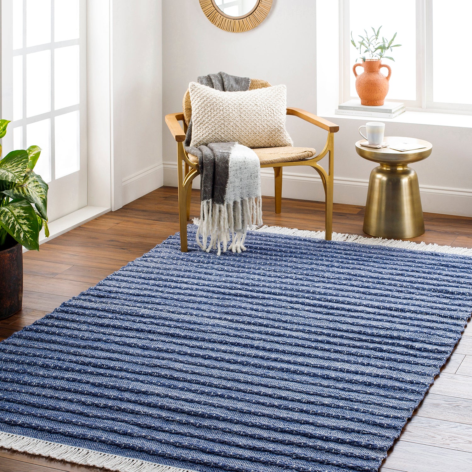 Surya Azalea Fringed Hand Woven Rug