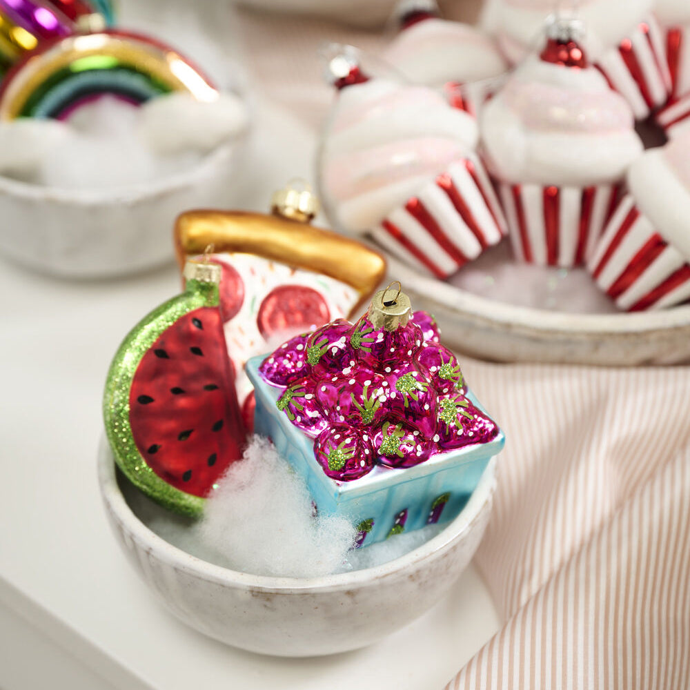 Berry Basket Ornament Set of 6