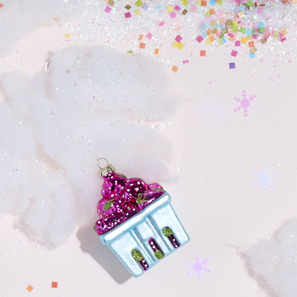 Berry Basket Ornament Set of 6