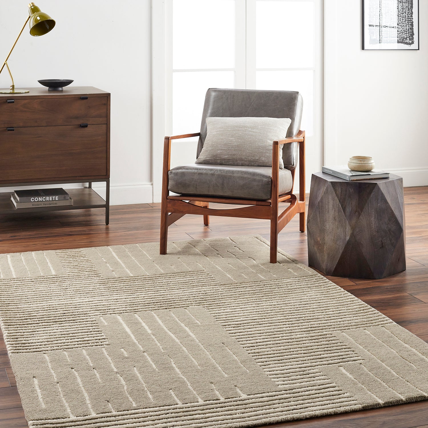 Livabliss Brook Lines Hand Tufted Rug