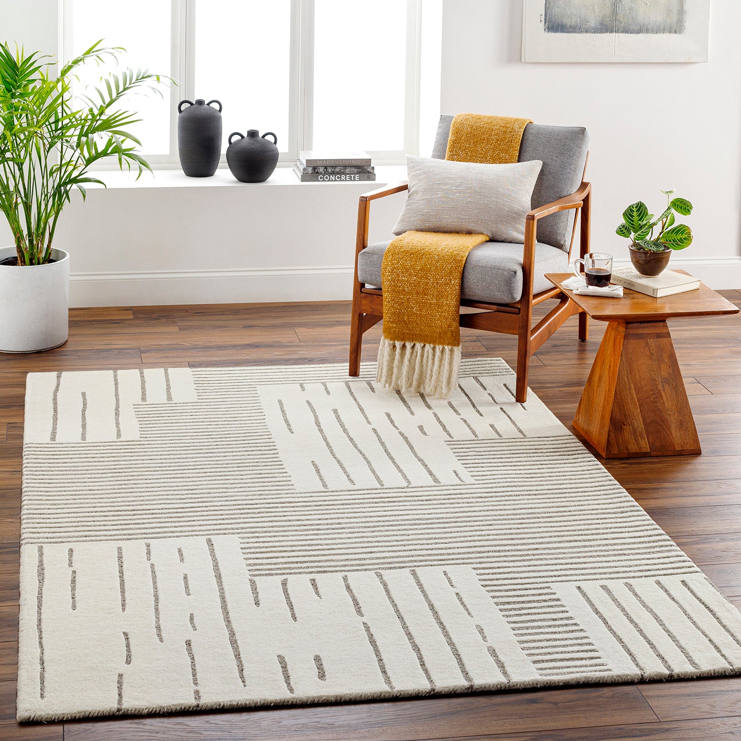 Livabliss Brook Lines Hand Tufted Rug