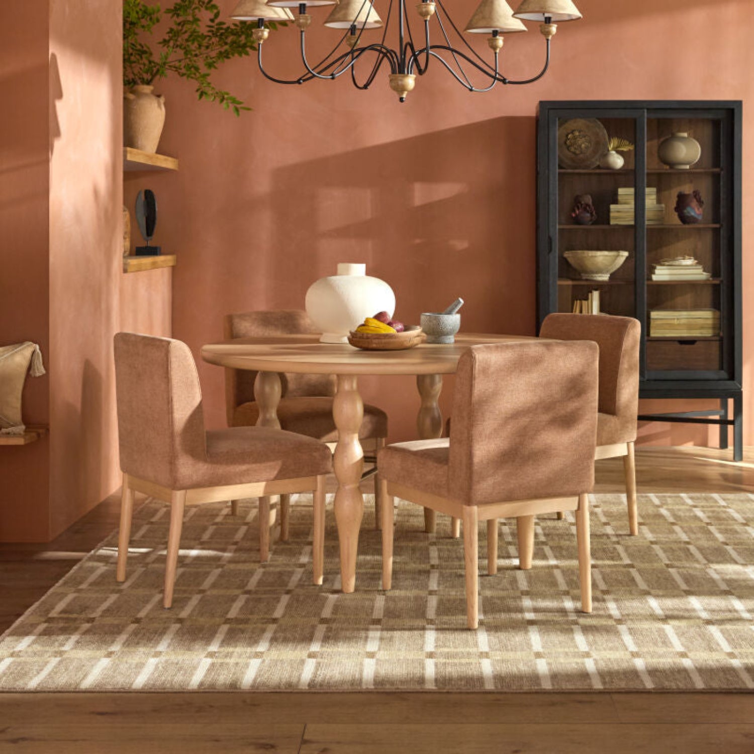 Macie Rubber Wood Dining Table