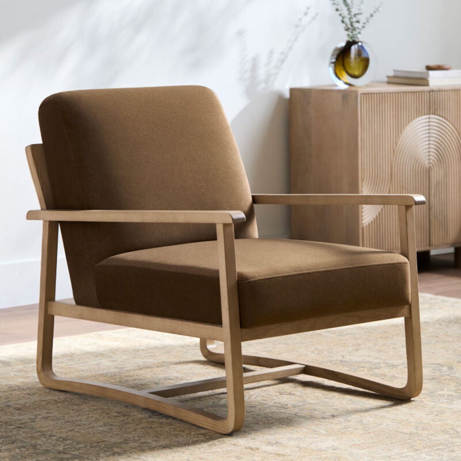 Molera Brown Accent Chair