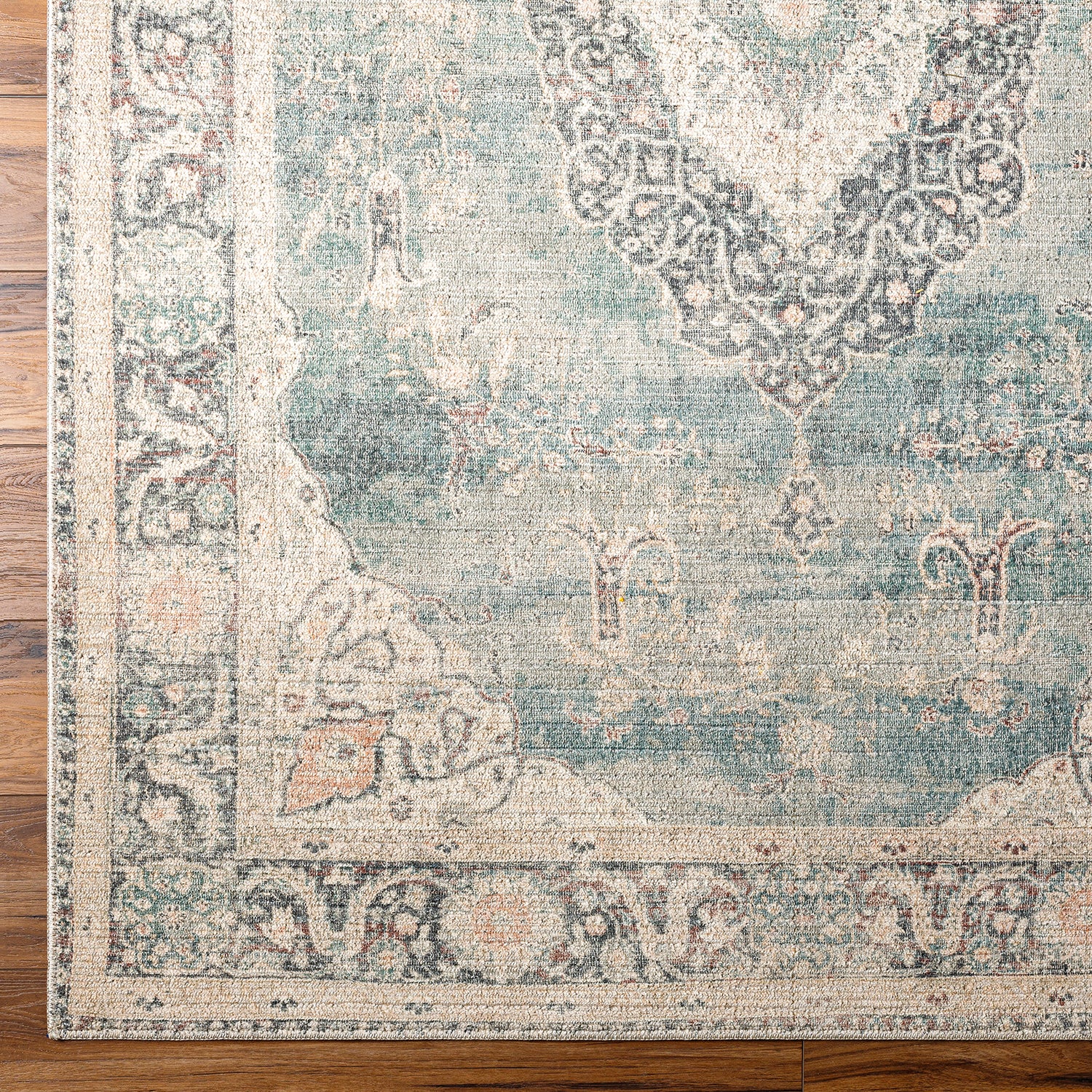 Becki Owens x Livabliss Marlene Teal Machine Woven Rug