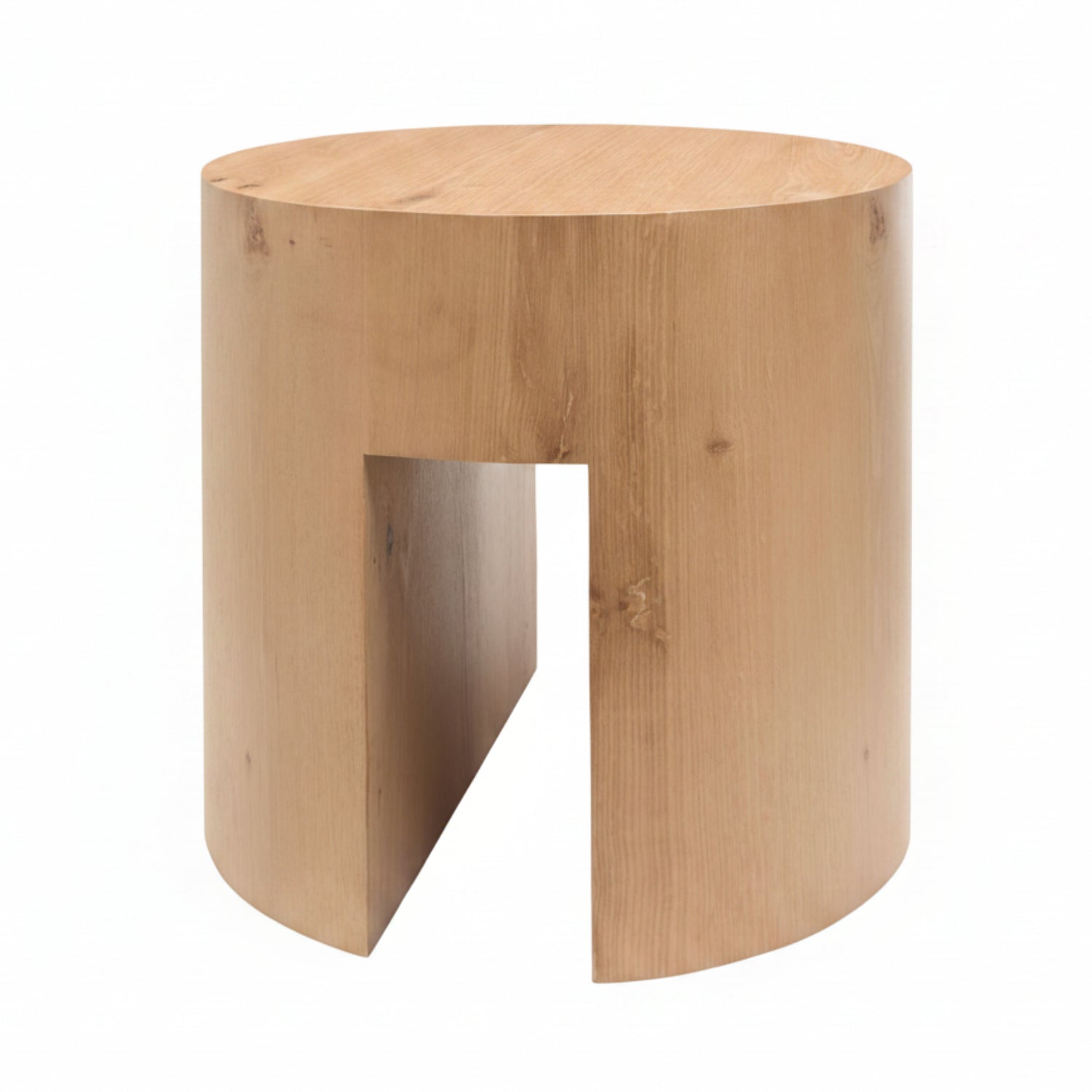Whitly Brown Oak Veneer End Table