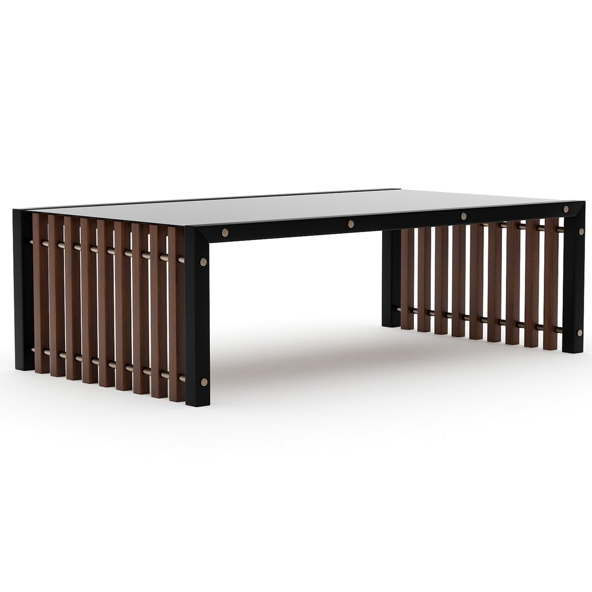 Caracole Pinstripe Dark Cocktail Table