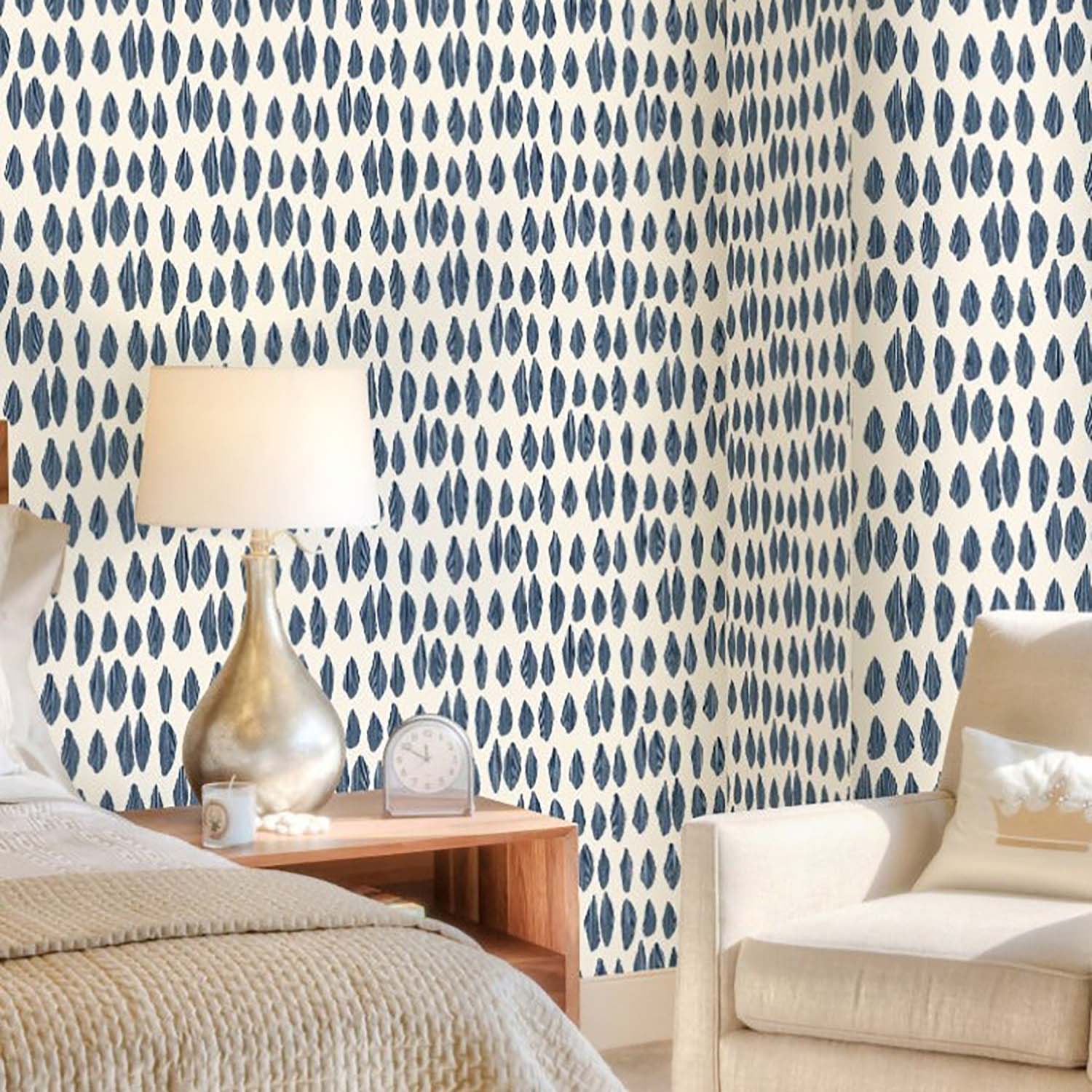 Mitchell Black Cascade Wallpaper