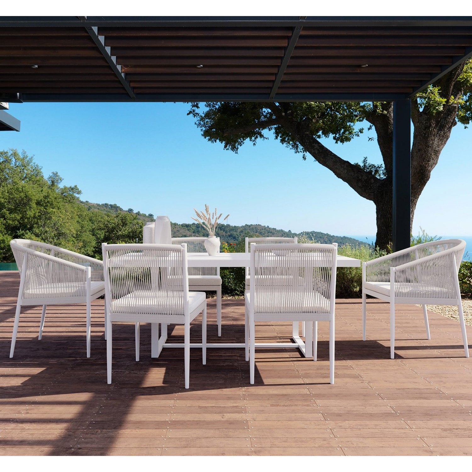 Azzurro Living Catalina Outdoor Dining Armless Chair