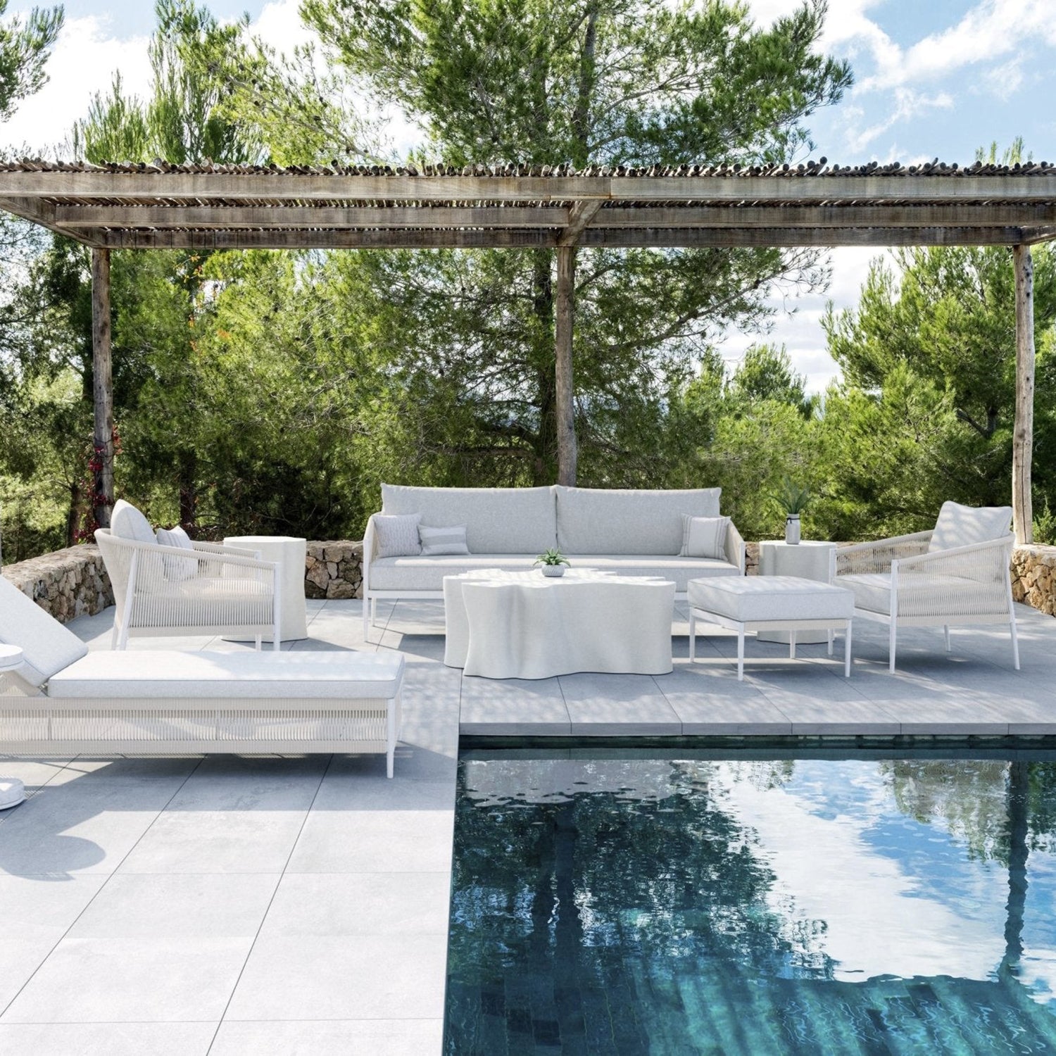 Azzurro Living Catalina 3 Seat Outdoor Sofa