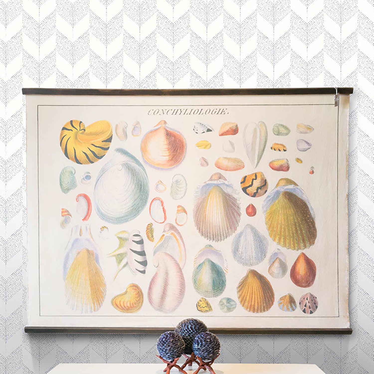 Mitchell Black Chevron Wallpaper