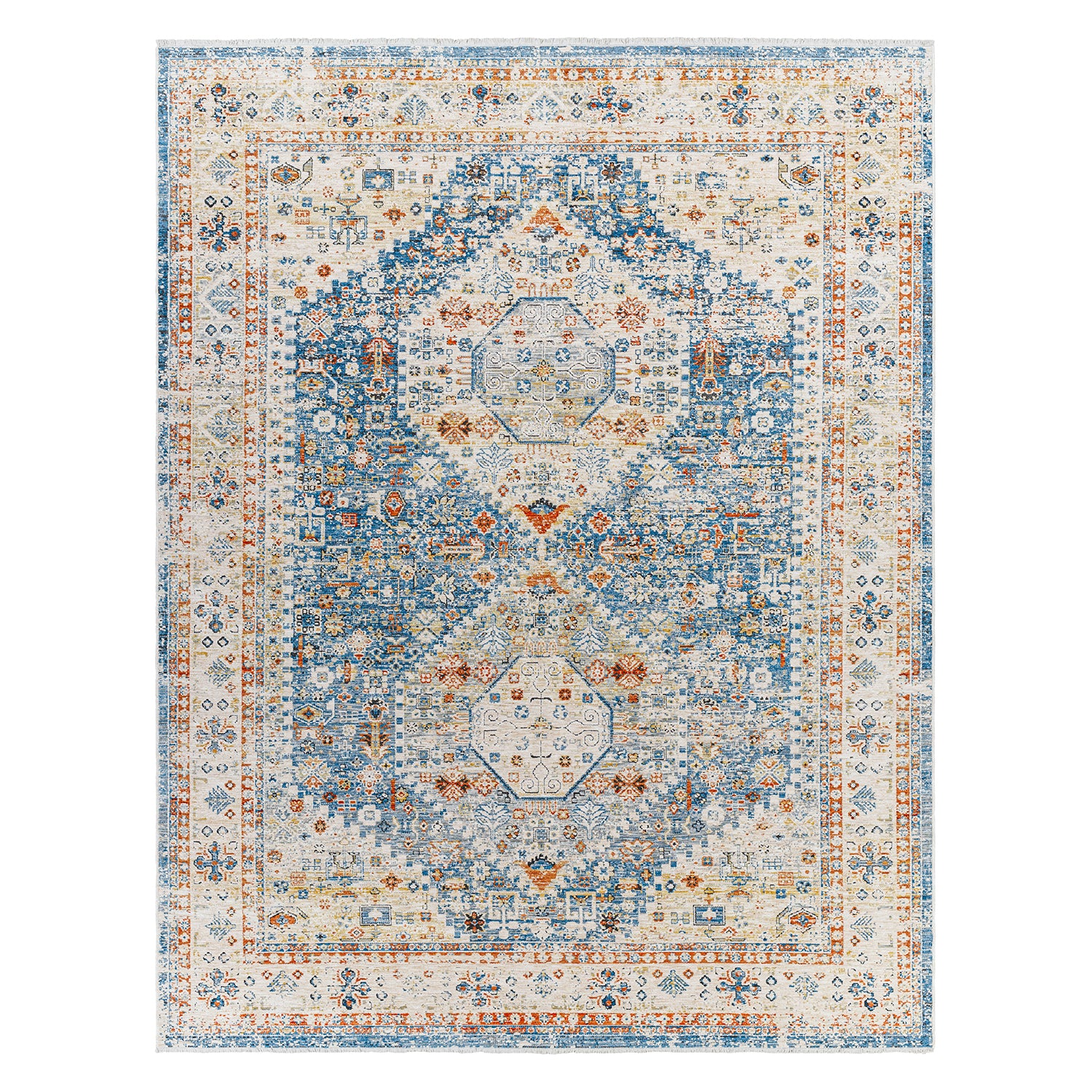 Surya Chicago Blue Machine Woven Rug