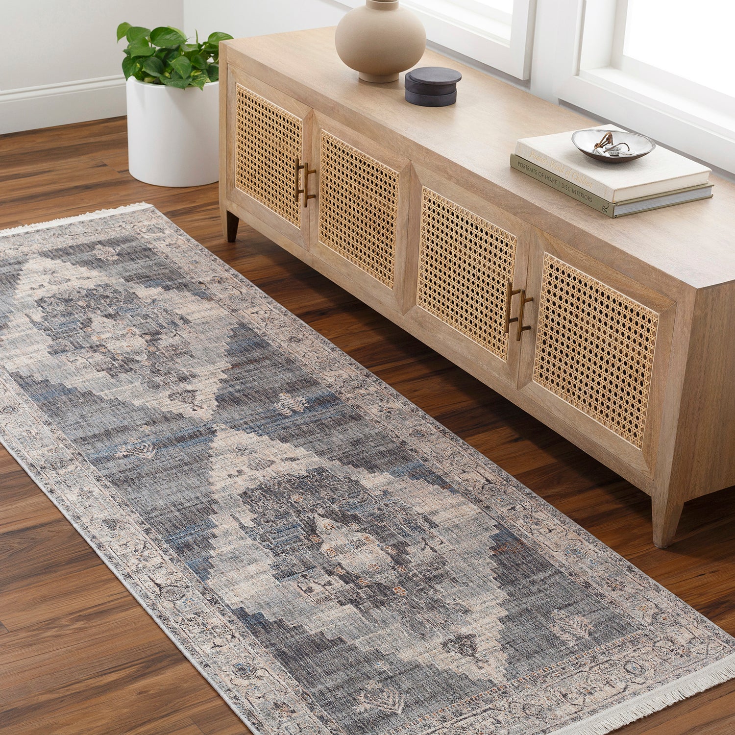 Surya Chicago Charcoal Machine Woven Rug