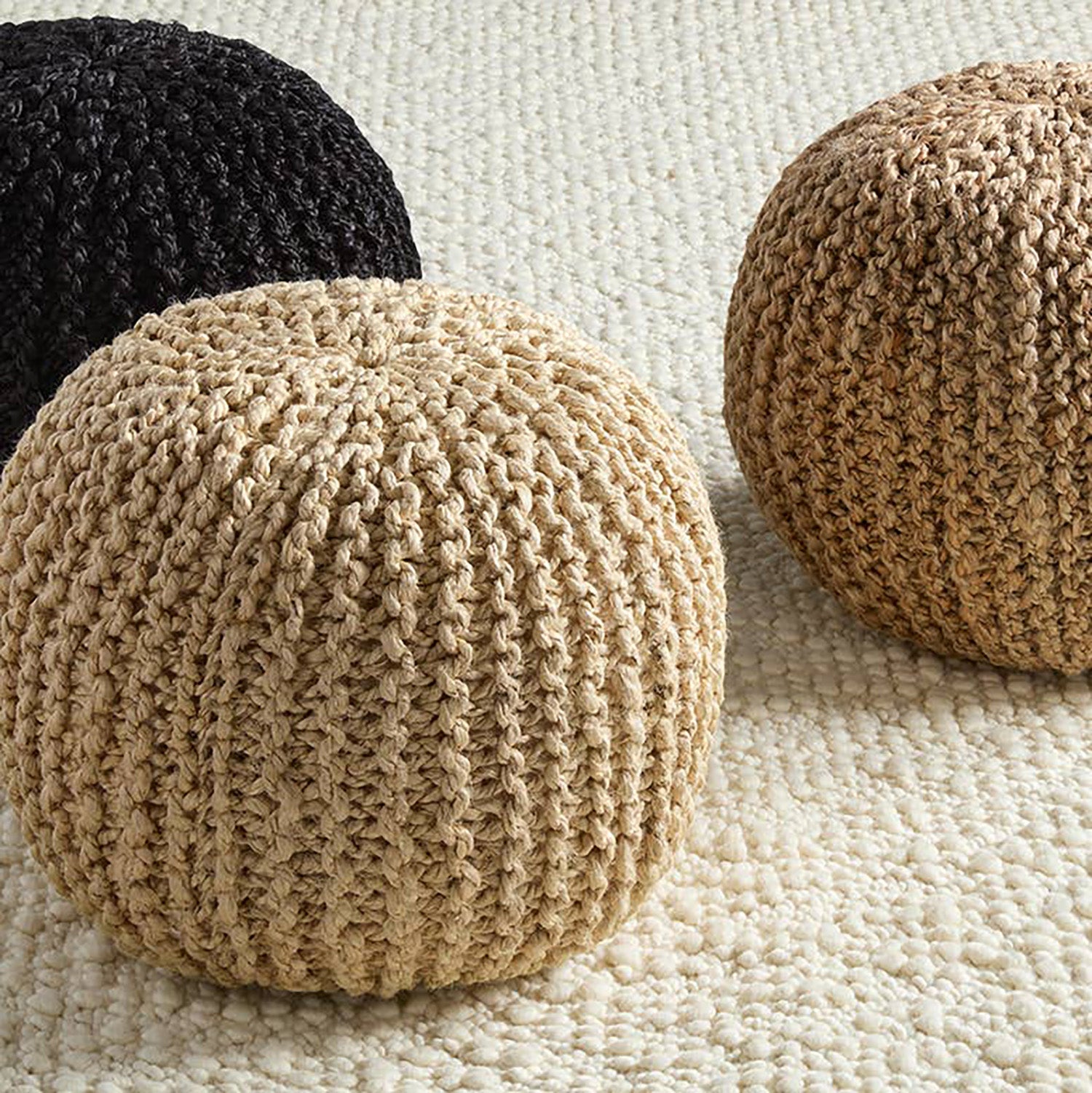 Label J by Jaipur Living Canova Azene Pouf