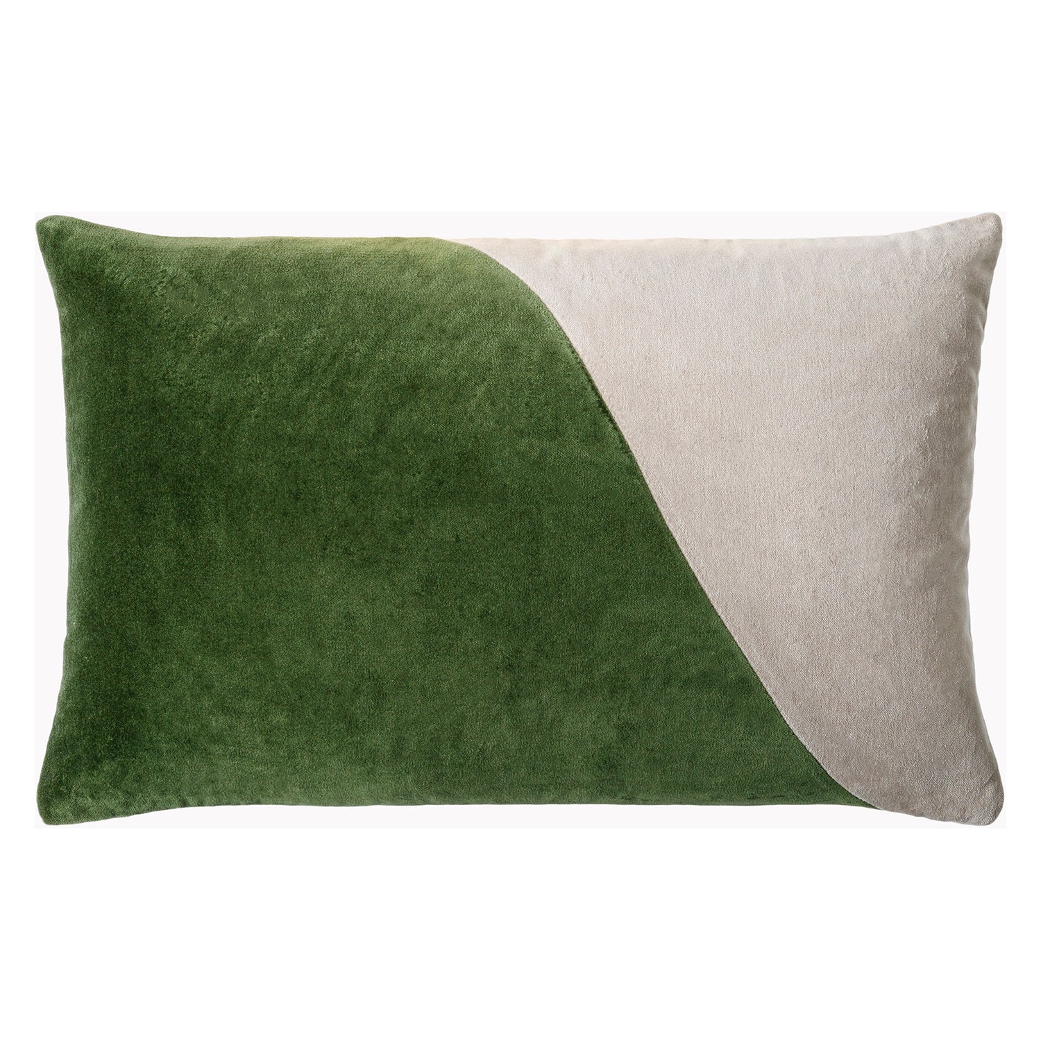 Cotton Velvet Wave Throw Pillow