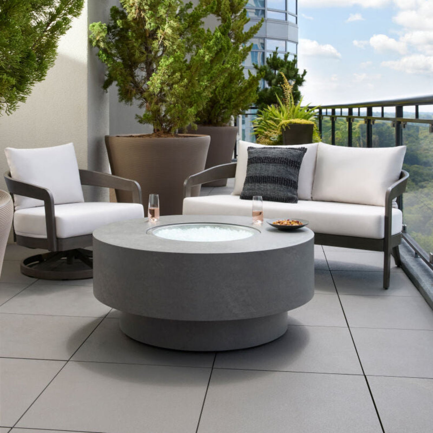Daniella Aluminum Fire Table