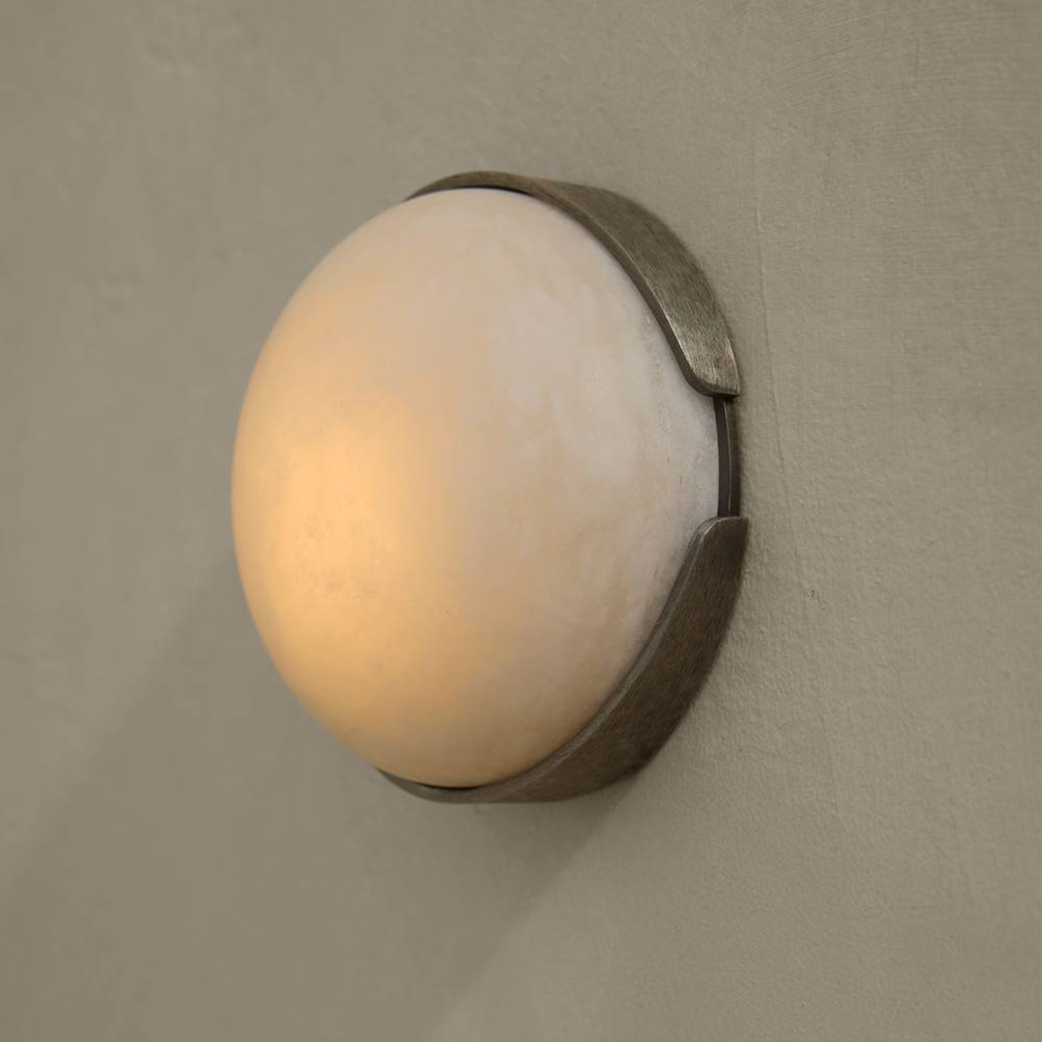 Arteriors Elara White Bronze Mini Flush Mount
