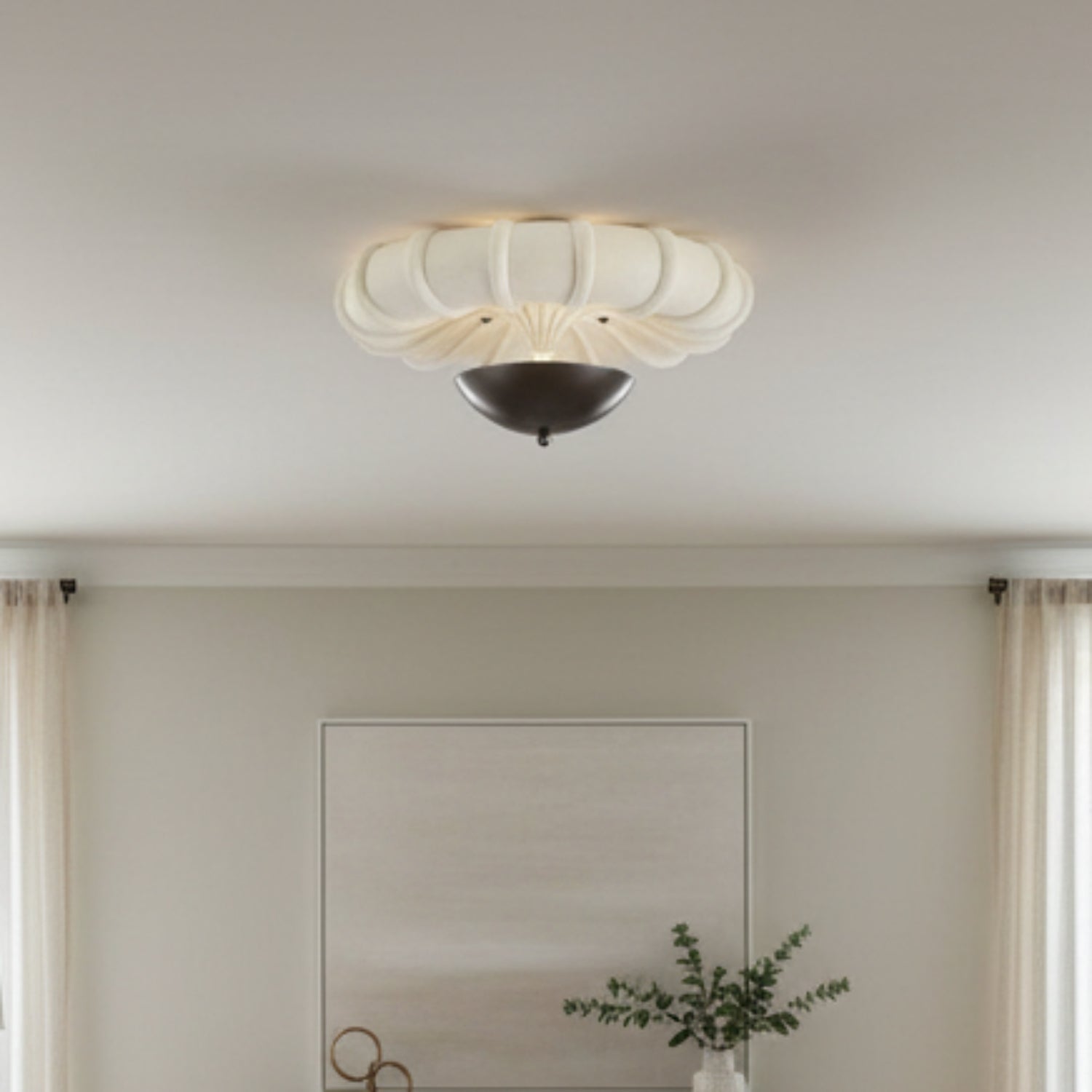 Arteriors Camella Bronze Small Flush Mount