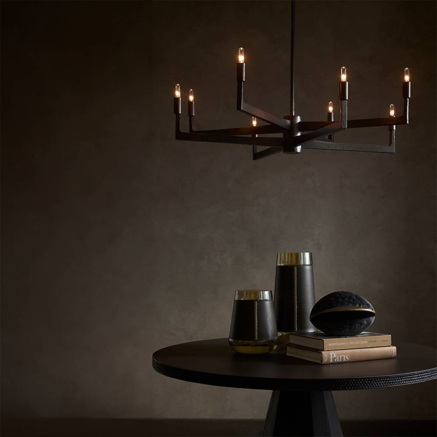 Arteriors Griff English Bronze Chandelier