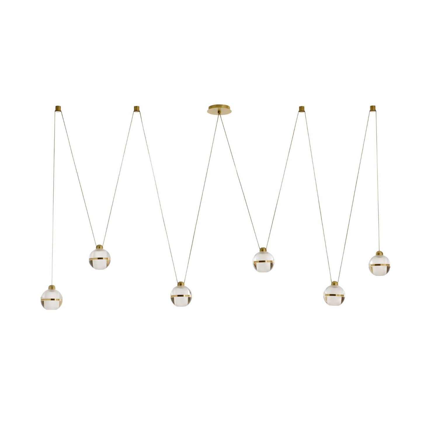 Arteriors Noble Gold Multi-Drop Chandelier