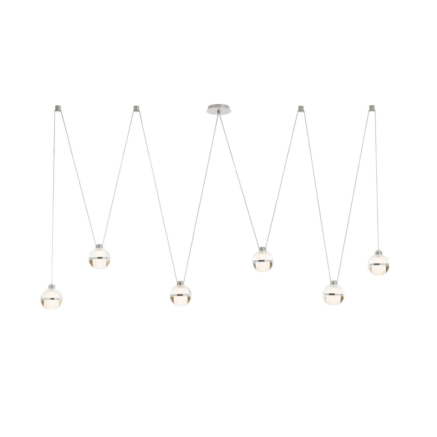 Arteriors Noble Silver Multi-Drop Chandelier