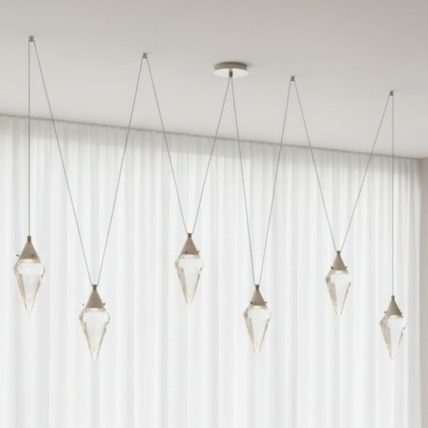 Arteriors Berkley Silver Multi-Drop Chandelier