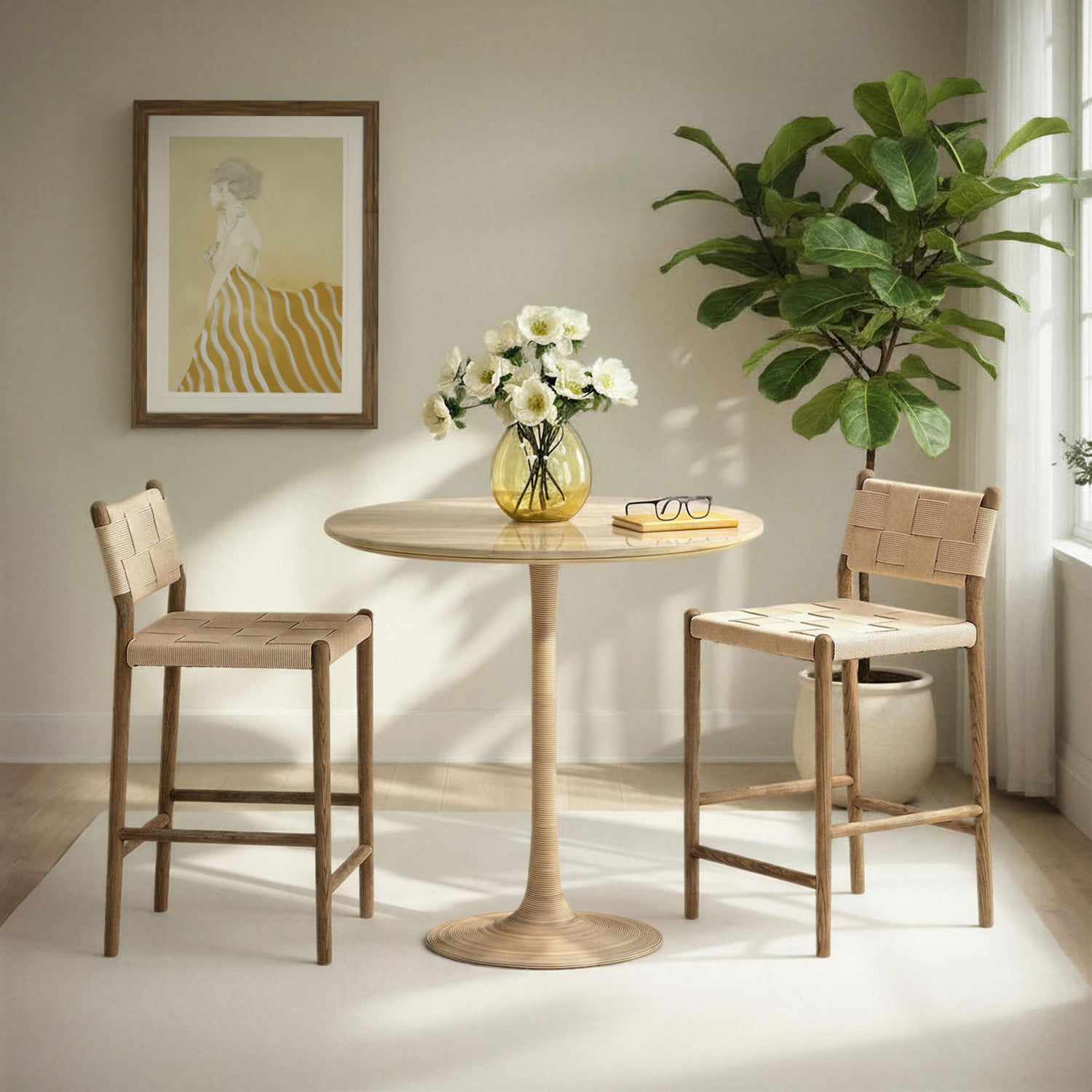 Xiana Counter Stool Set of 2