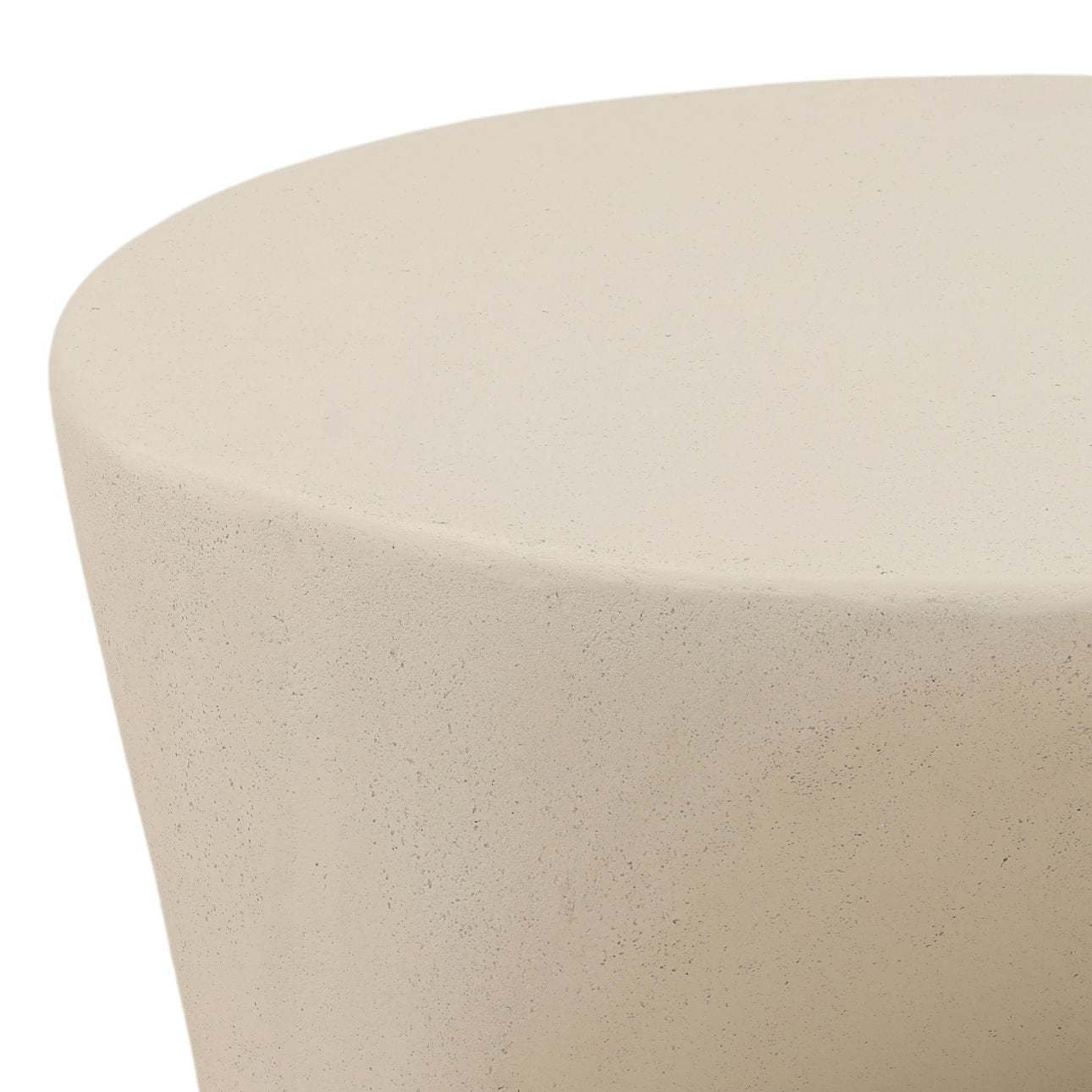 Lucius outdoor coffee table styled on a patio