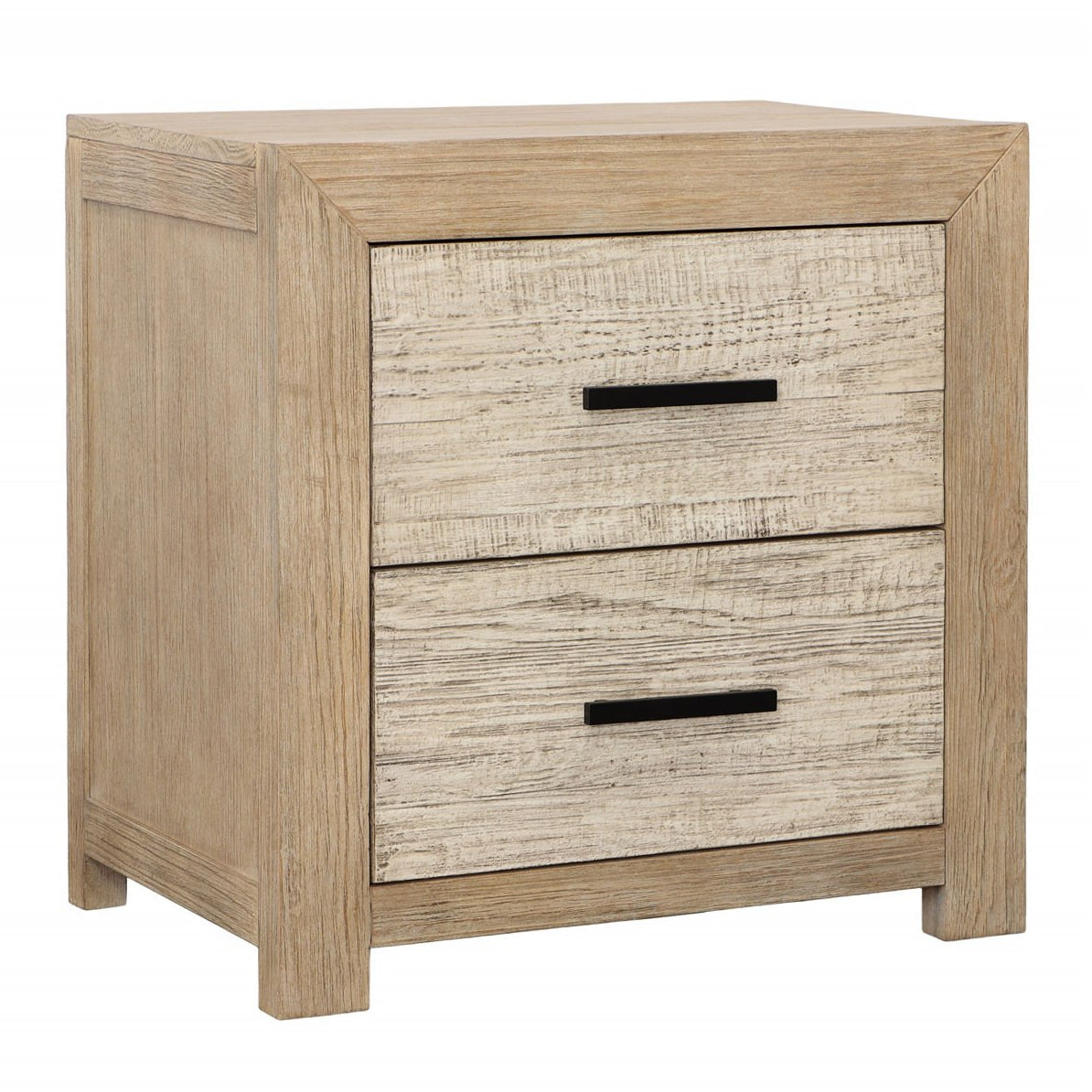 Roux Double Drawer Nightstand