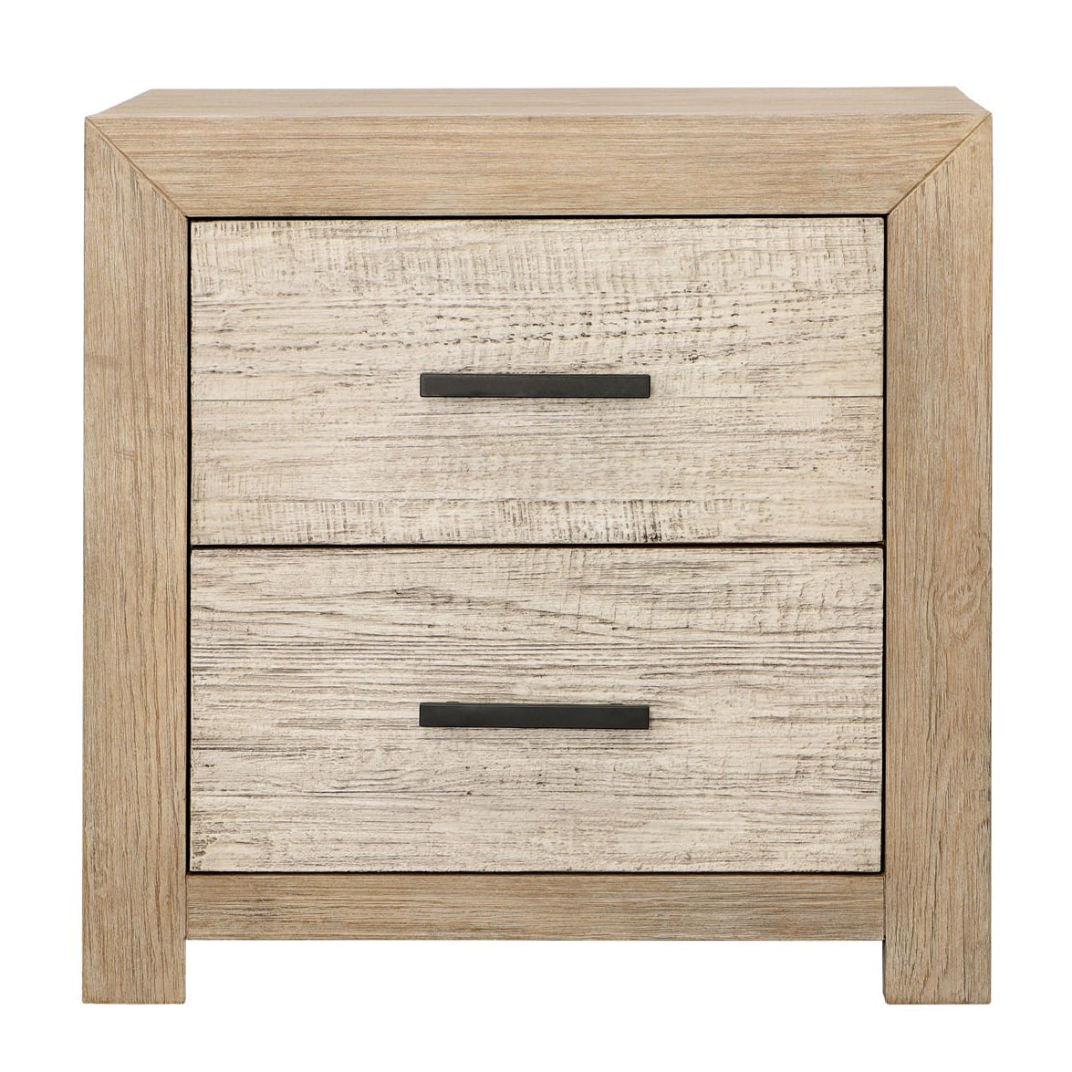 Roux Double Drawer Nightstand
