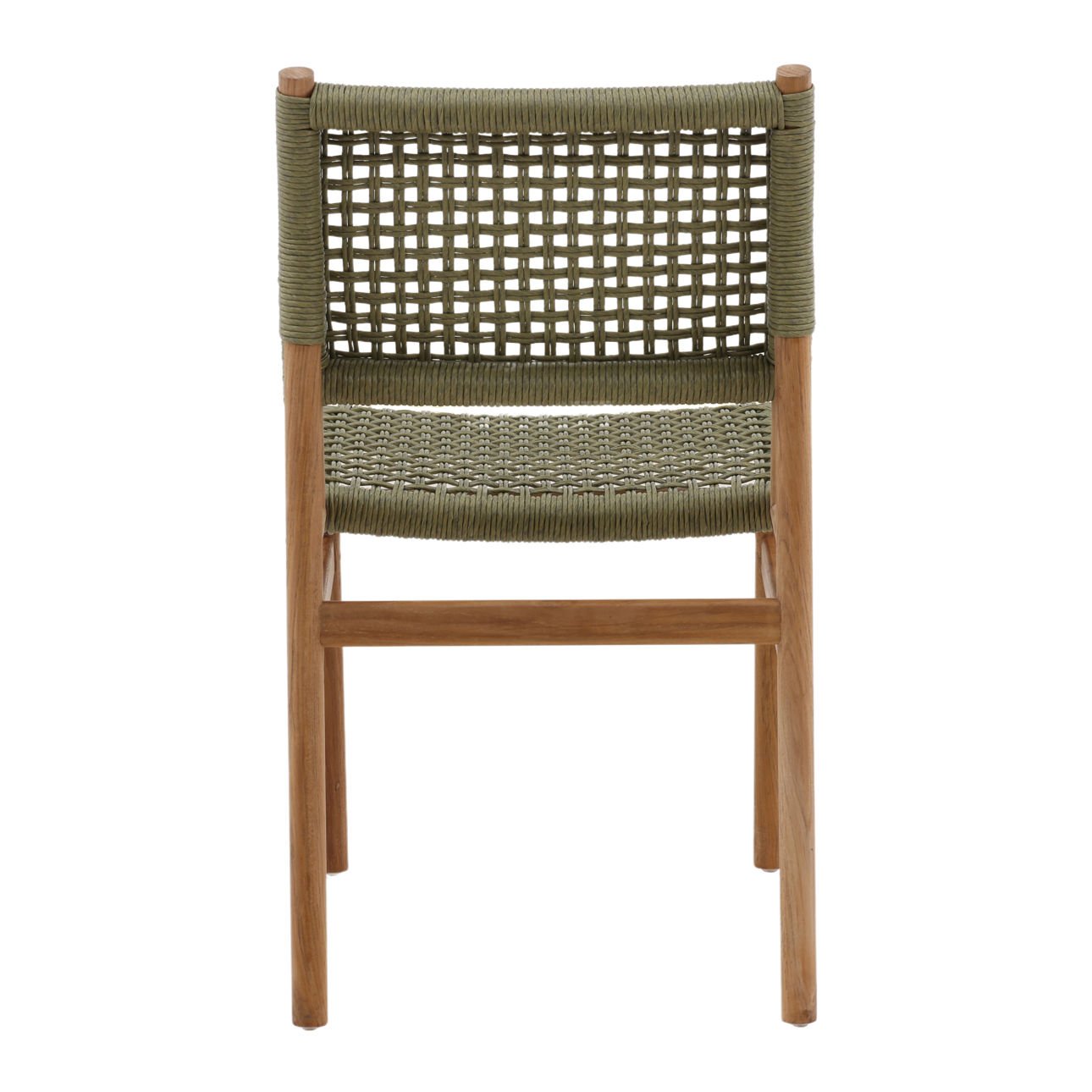 Francisca Outdoor Green Dining Chair Set of 2