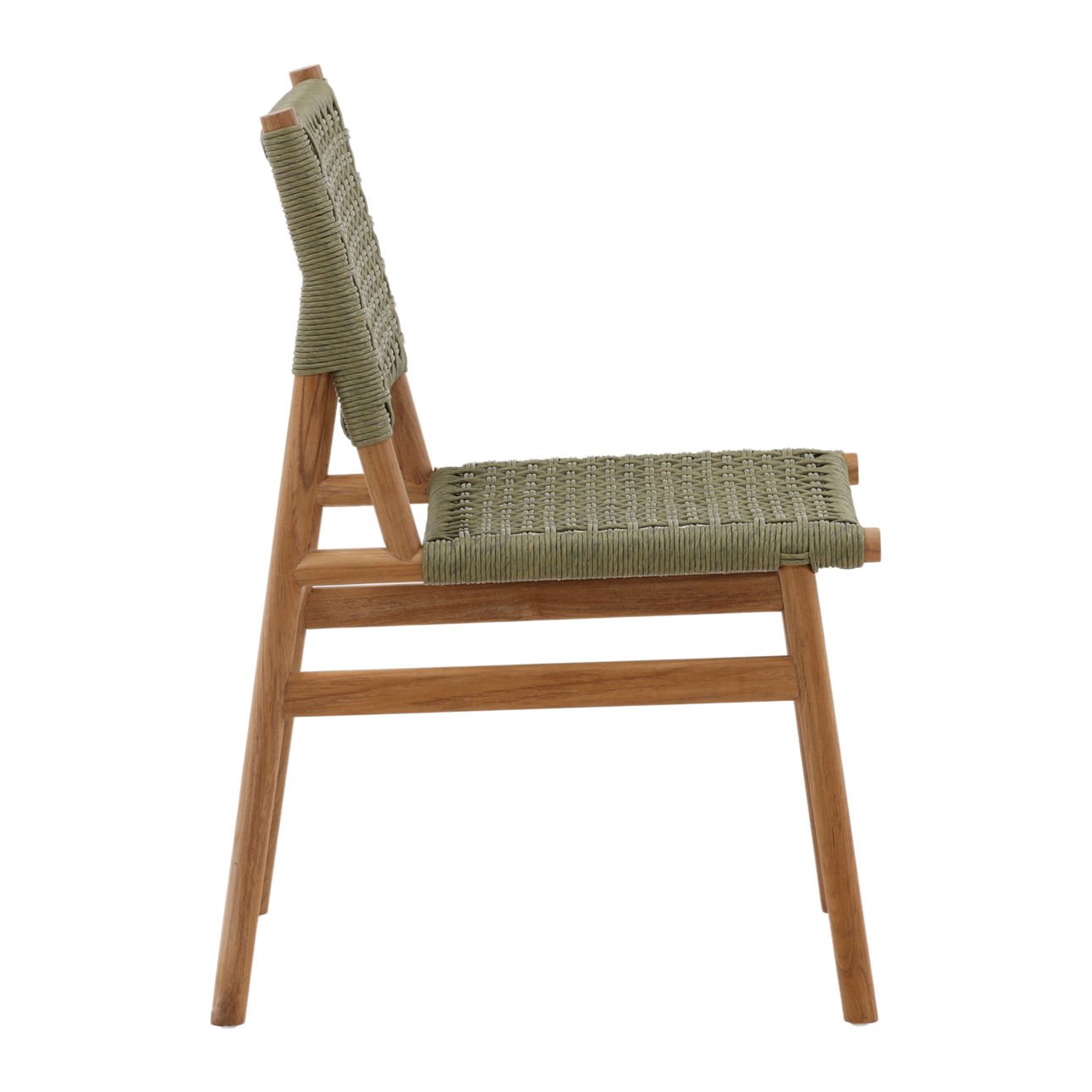 Francisca Outdoor Green Dining Chair Set of 2