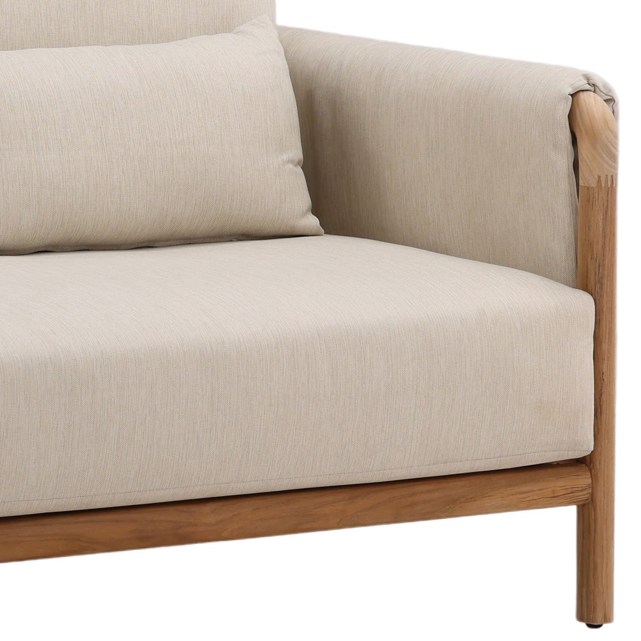 Milburne Beige Outdoor Sofa