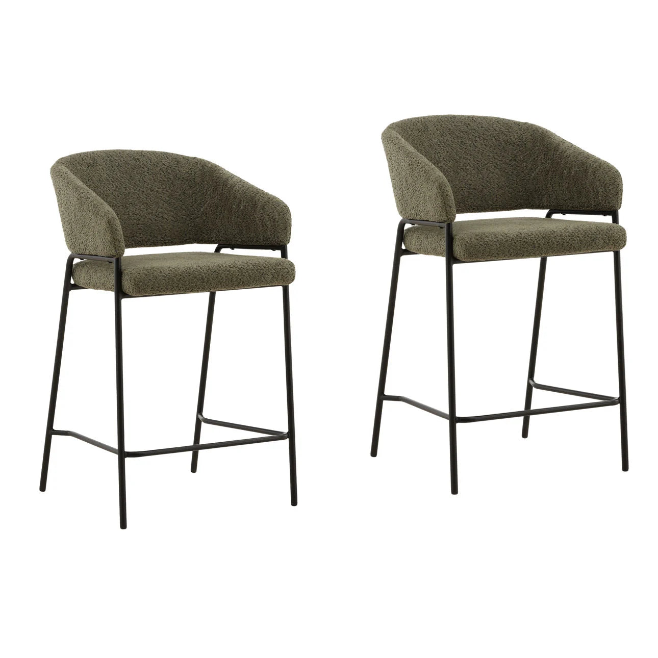 Cathey Olive Counter Stool Set of 2
