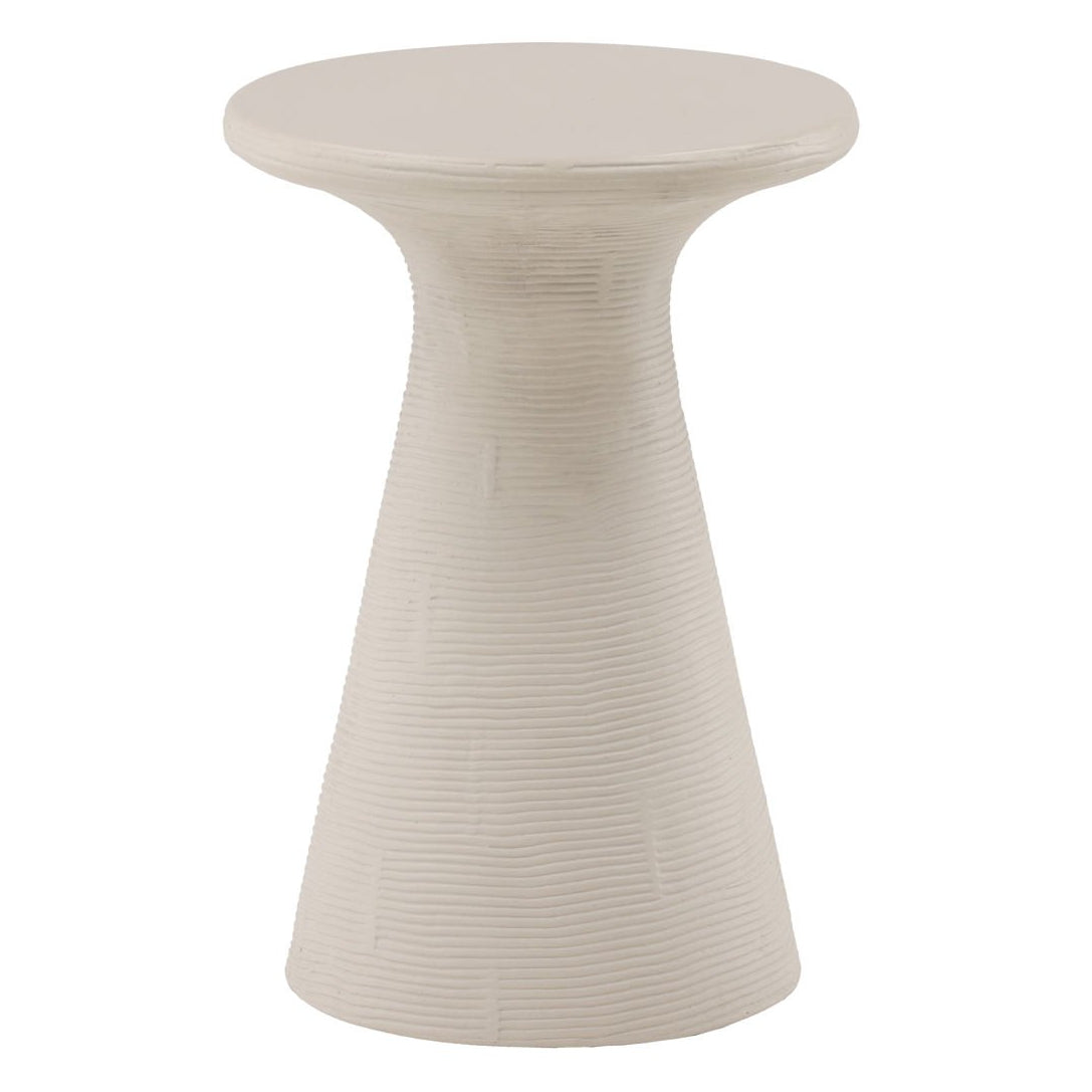 Fania White Outdoor Side Table