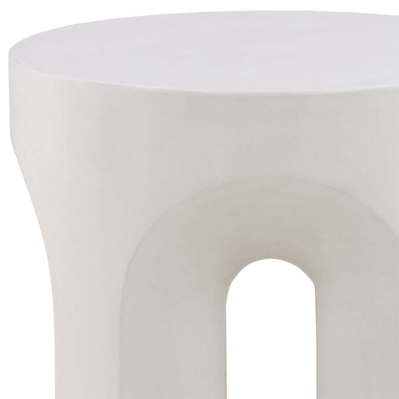 Hutchins Cream Outdoor Side Table